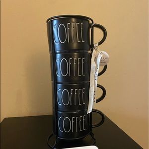 Rae Dunn stackable coffee mugs